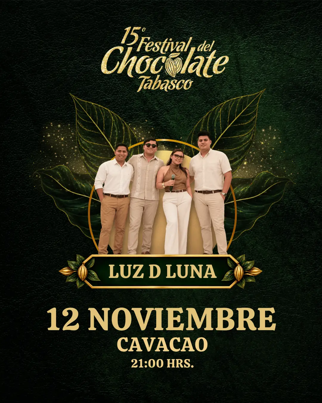 Luz D Luna, Jueves 12 de noviembre a las 21:00 horas en Cavacao