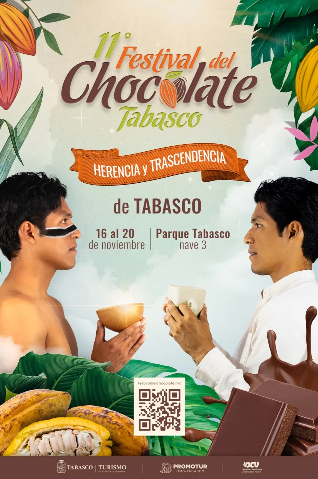 Cartel del 11.º Festival del Chocolate Tabasco (2022)