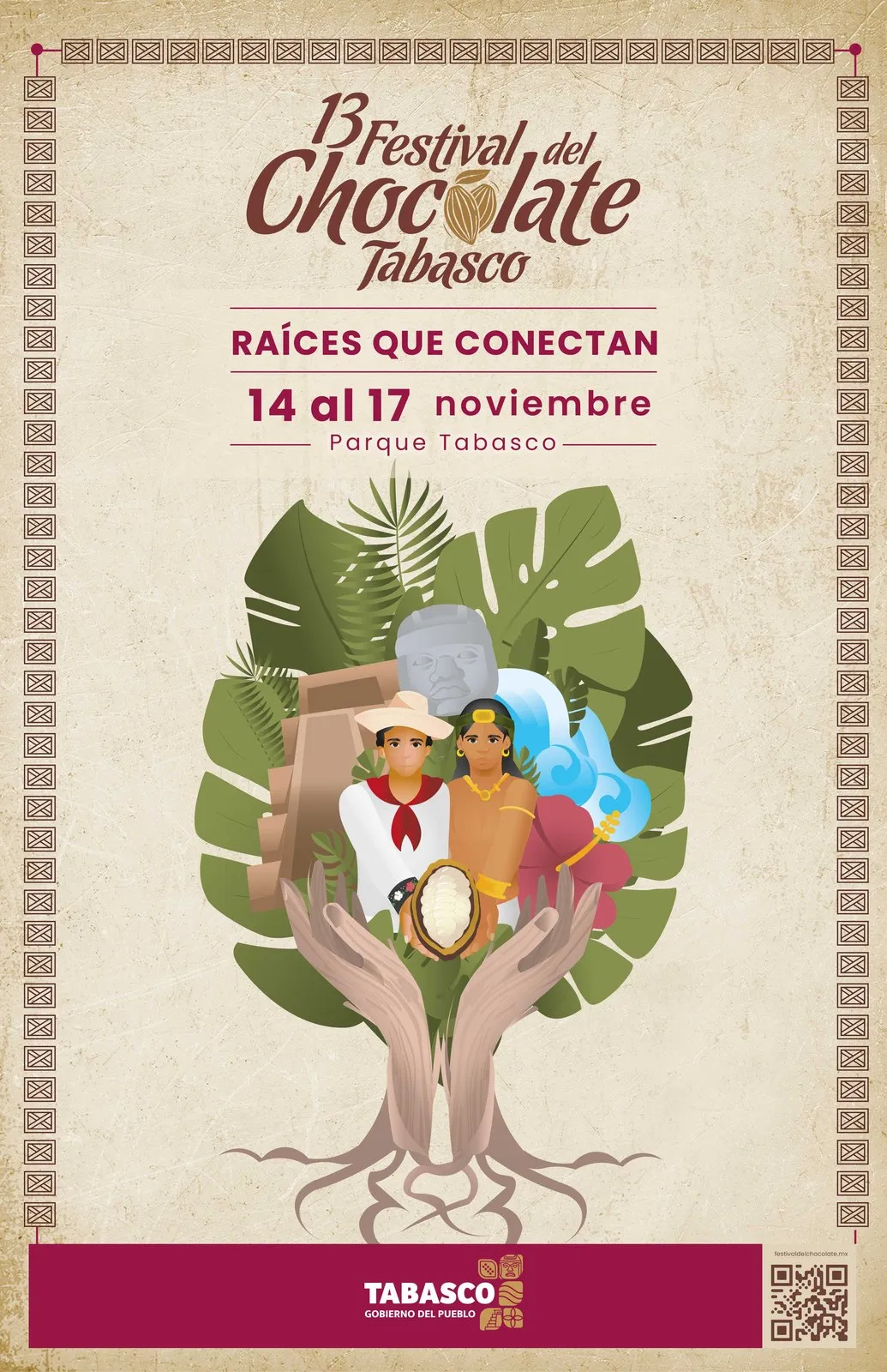 Cartel del 13.º Festival del Chocolate Tabasco (2024)